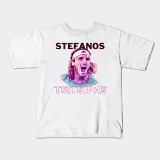 stefanos tsitsipas Kids T-Shirt